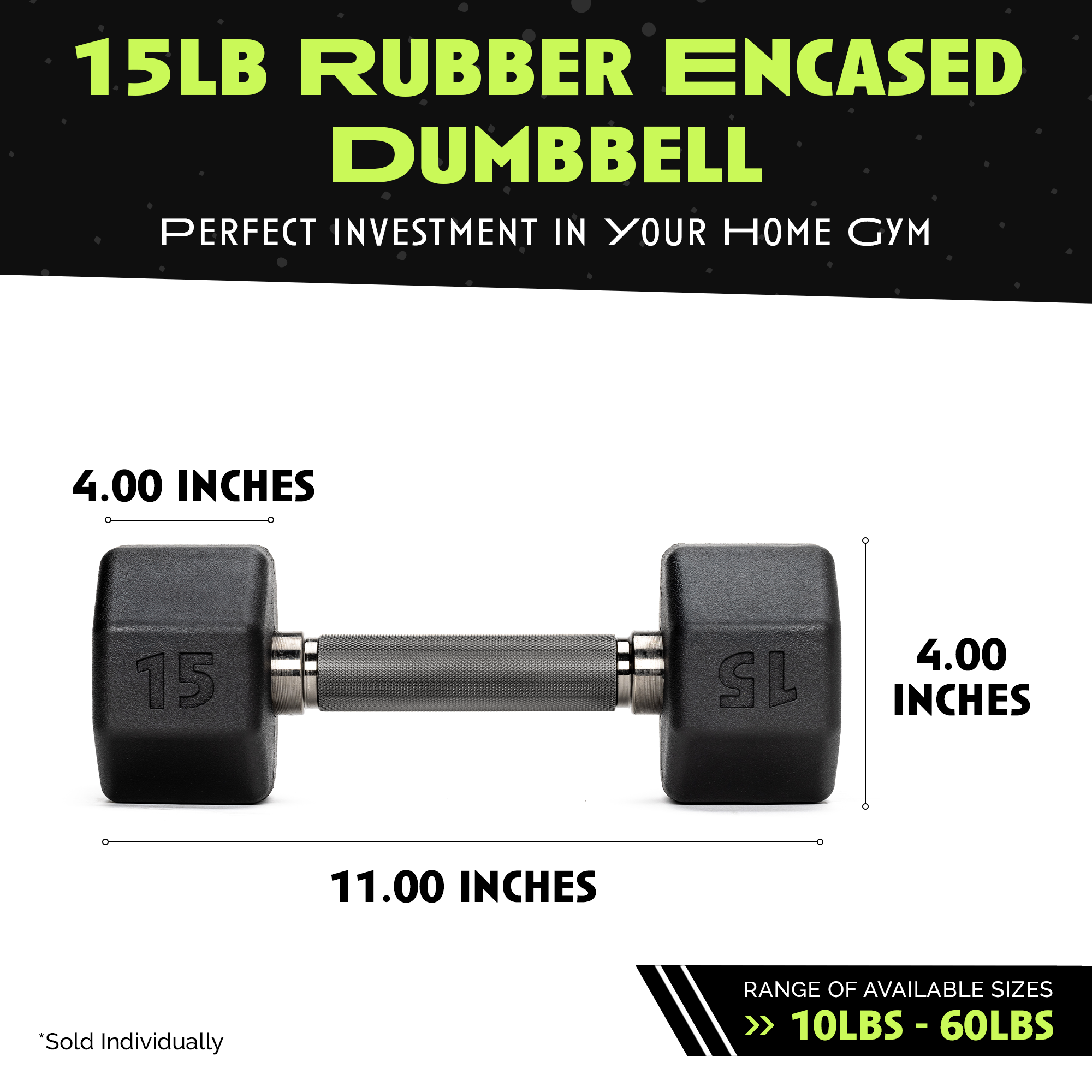 Octo Rubber Dumbbell Individual Strength Training Equipment