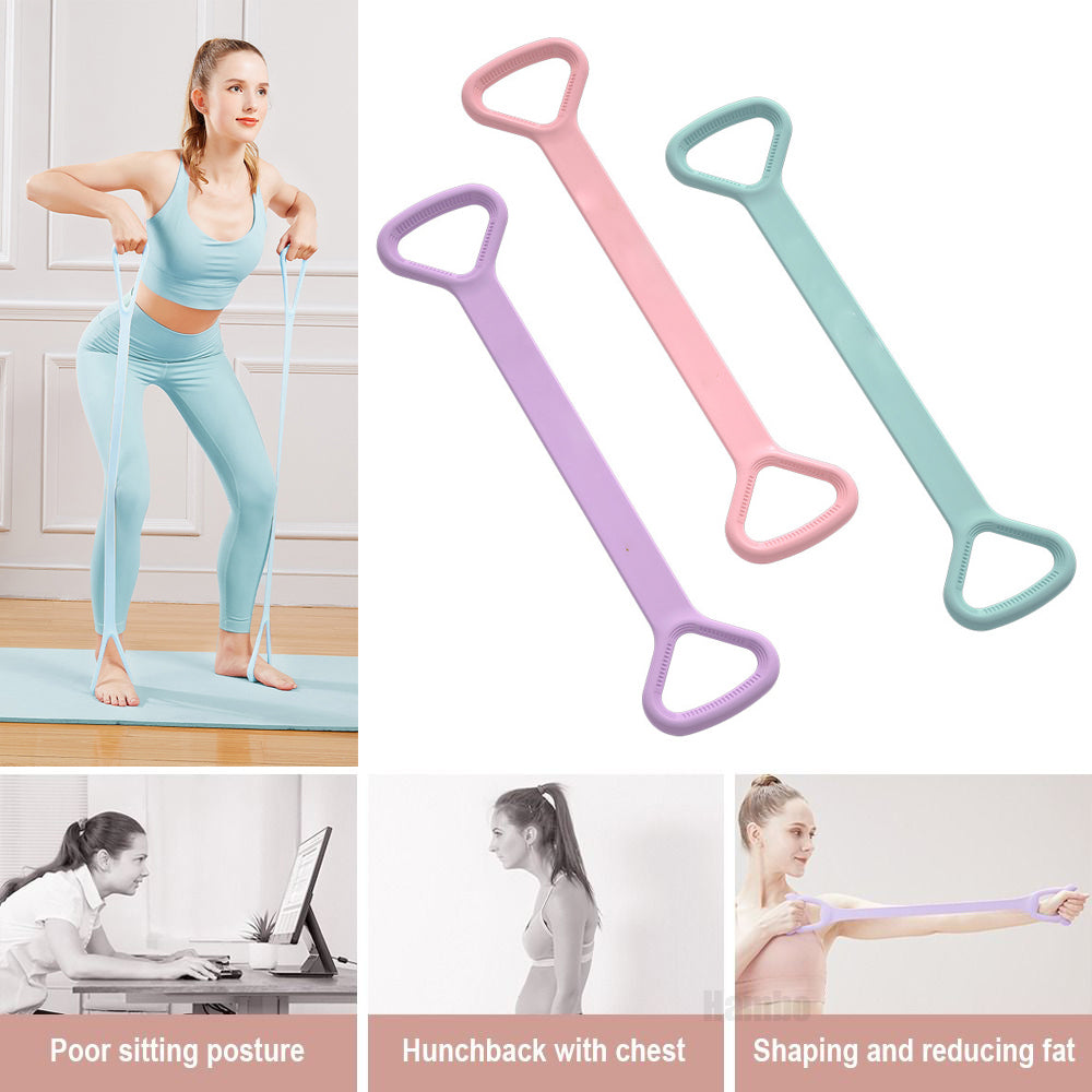 Yoga Fitness Resistance Bands Arm Back Shoulder Stretching