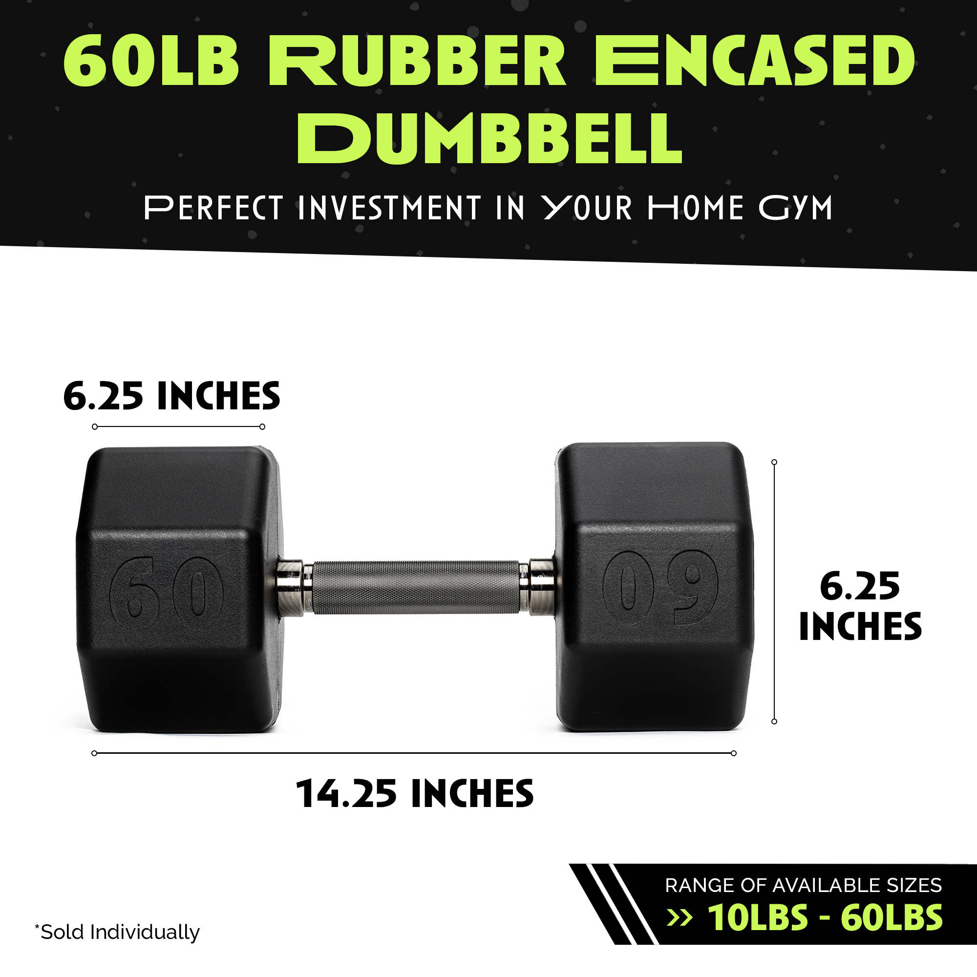 Octo Rubber Dumbbell Individual Strength Training Equipment