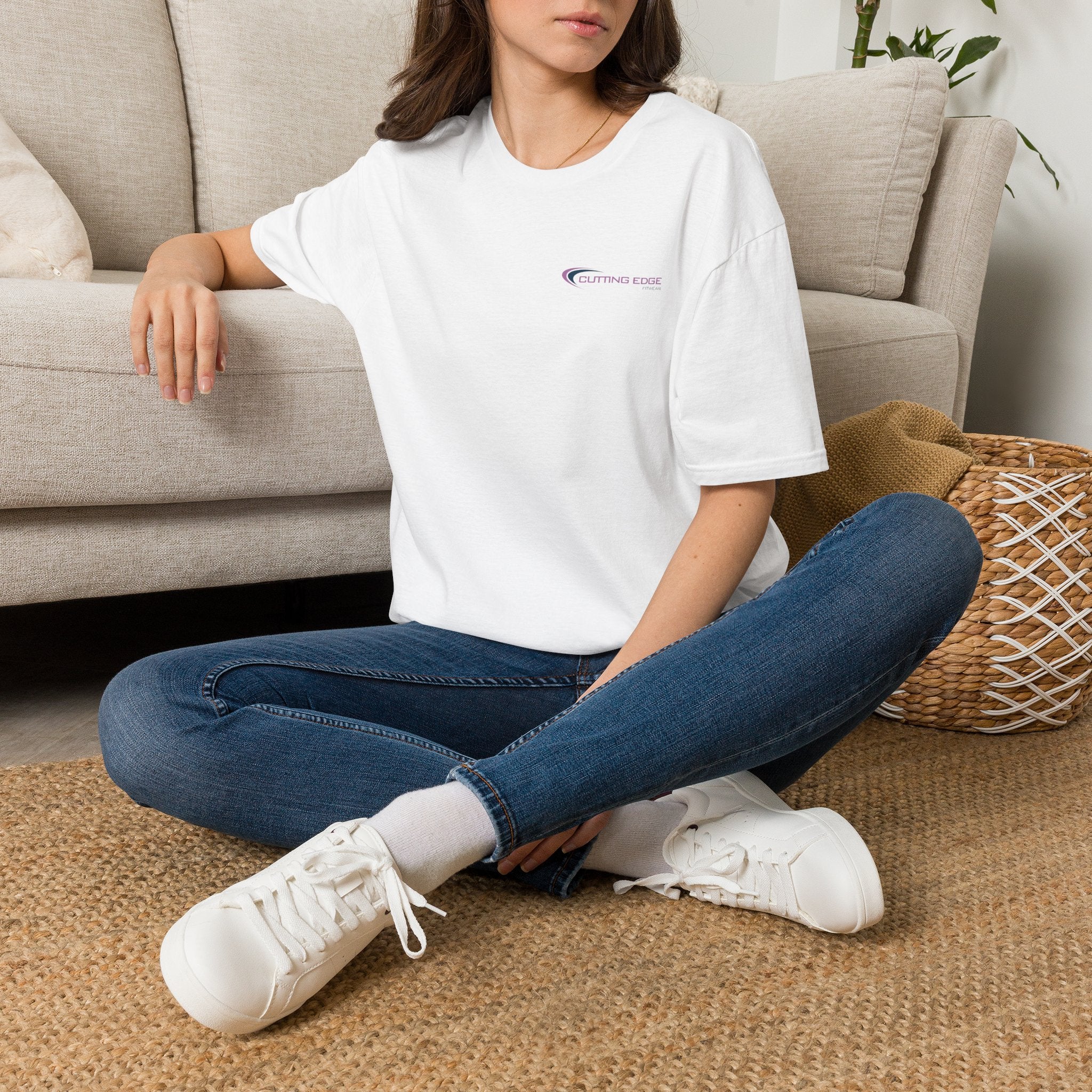 Cutting Edge Logo T-Shirt — Minimal Retro Wave Graphic Tee