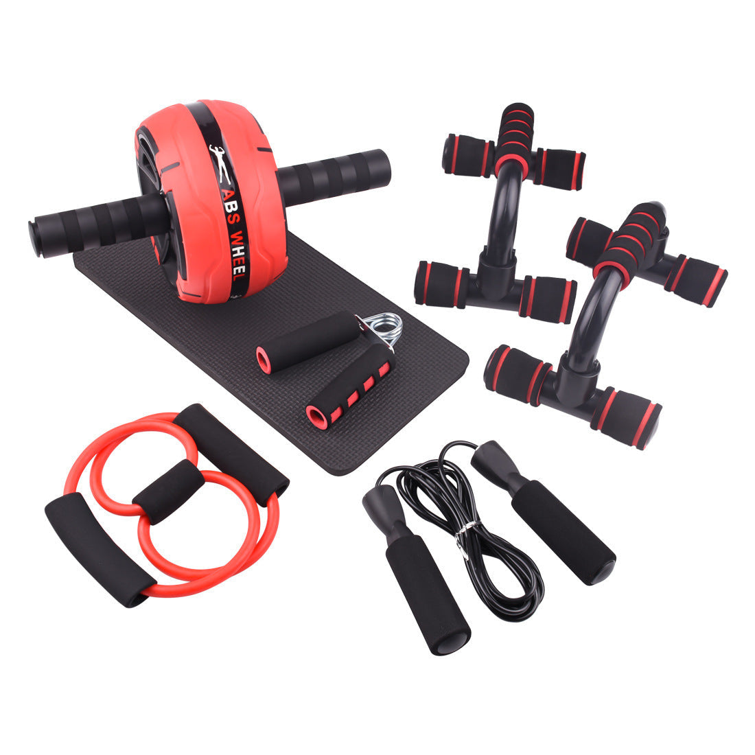 Resistance Bands Push Up Bar AB Power Workout