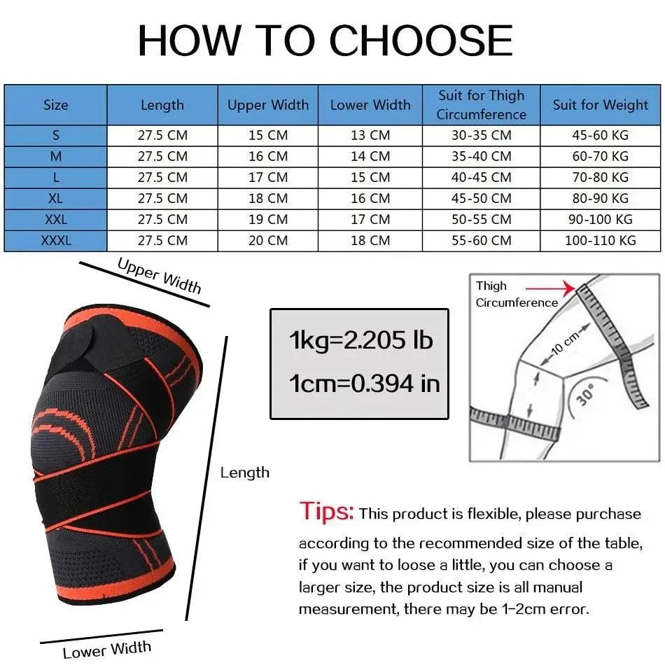 Sport Knee Sleeve Compression Support Fitness Protector