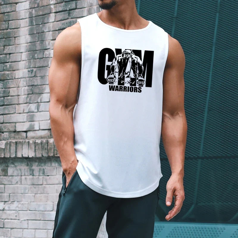 Men's Mesh Quick Dry Fitness Bodybuilding Tank Top