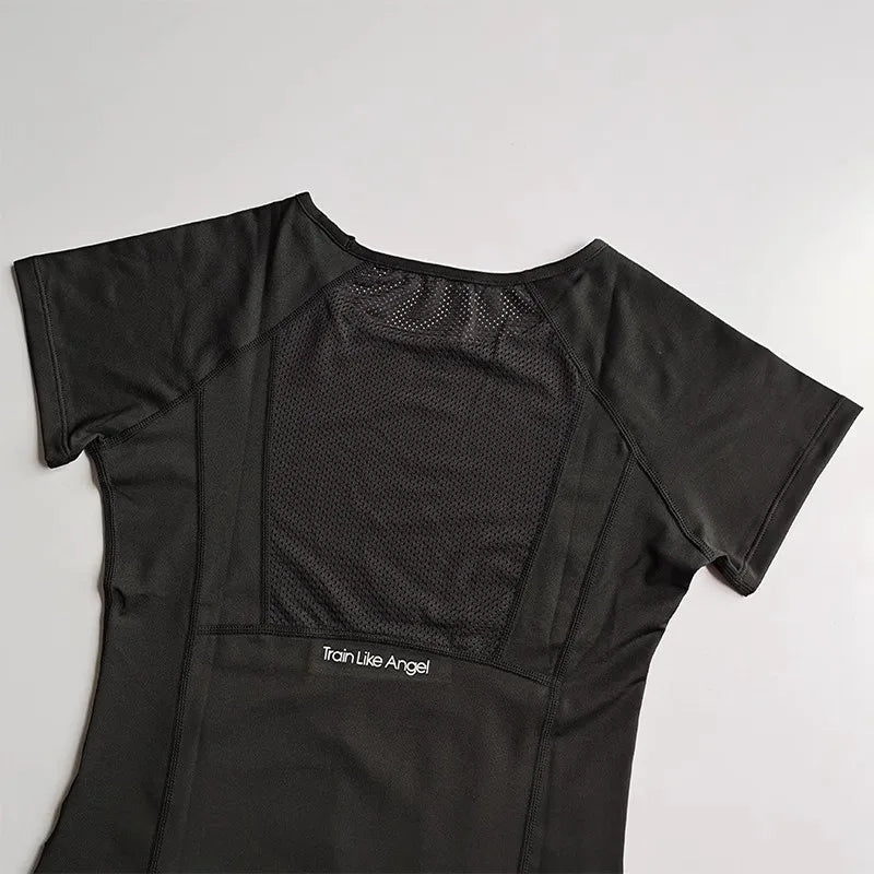 Women's Mesh Quick Dry Sports Fitness T Shirt