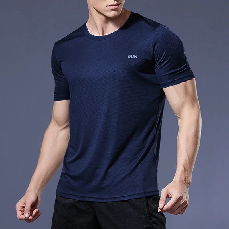Men's Performance Running Tee Athletic Fitness Shirt