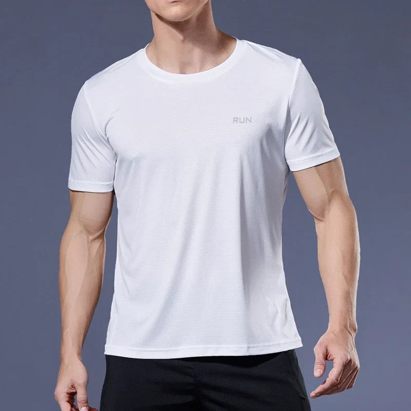 Men's Performance Running Tee Athletic Fitness Shirt