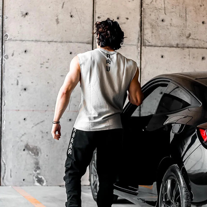 Men's Performance Sleeveless Shirts Athletic Workout Apparel