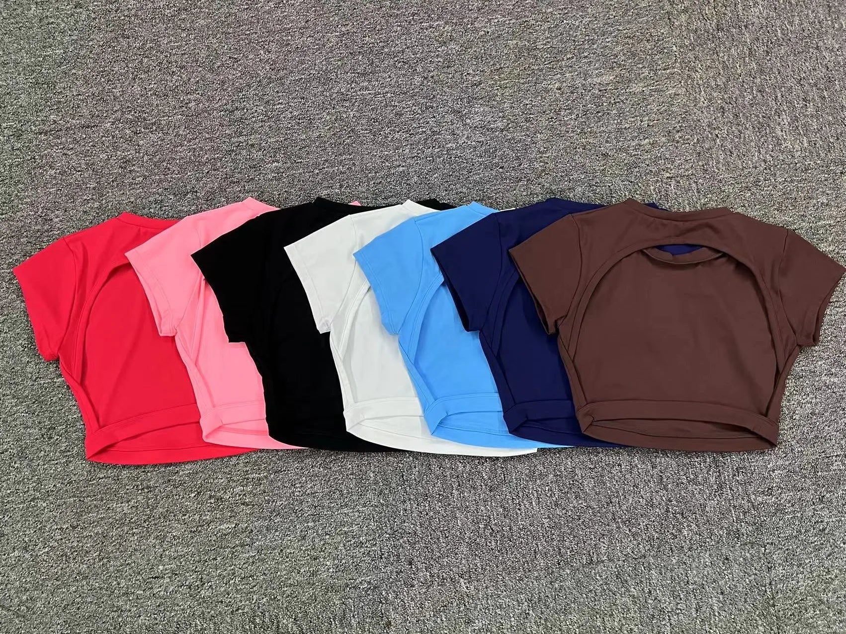 Women's Breathable Backless Yoga Crop Top