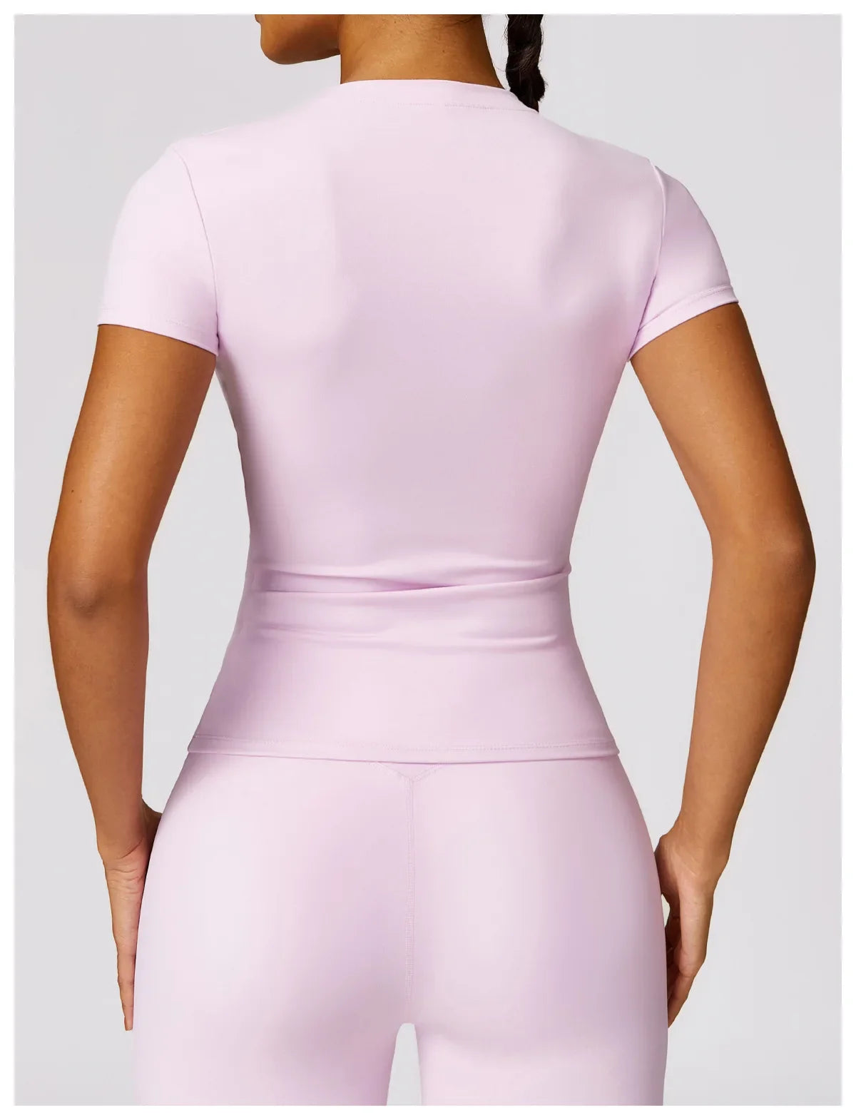 Women's Short Sleeve Workout Fitness Top