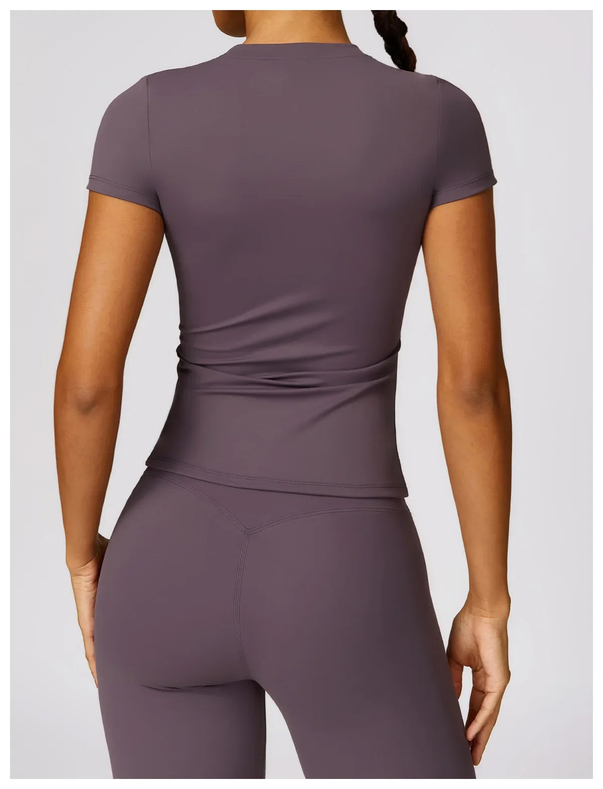 Women's Short Sleeve Workout Fitness Top
