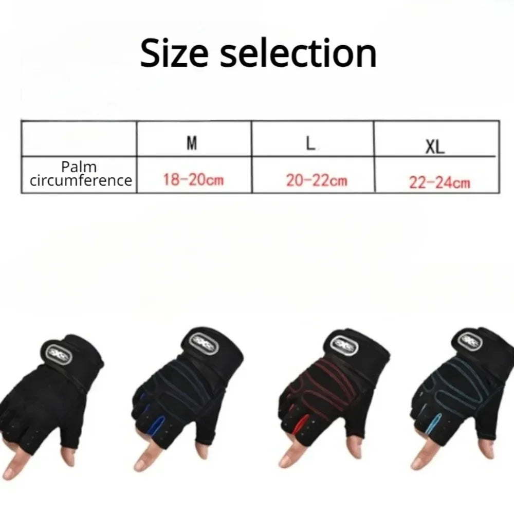 Outdoor Sport Gloves Men Women Wrist Guard Fingerless
