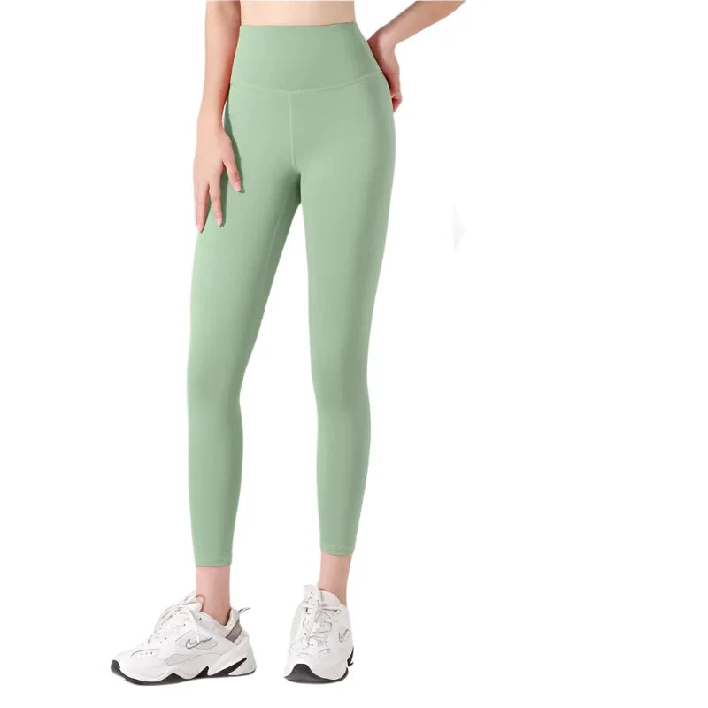 High Waisted Ribbed Yoga Pants Comfortable Stretch Activewear
