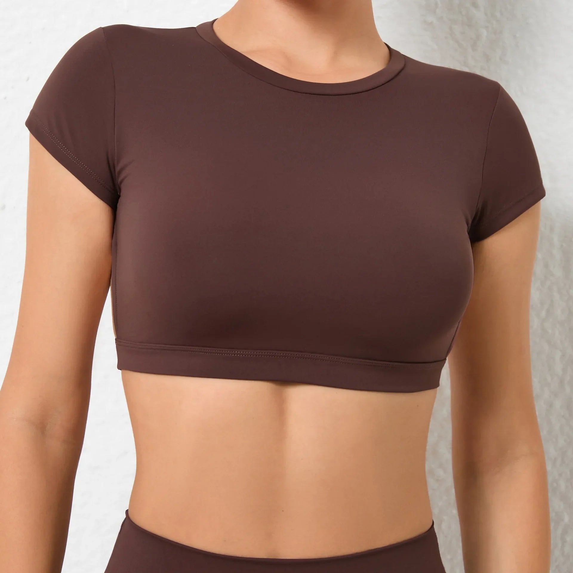 Women's Breathable Backless Yoga Crop Top