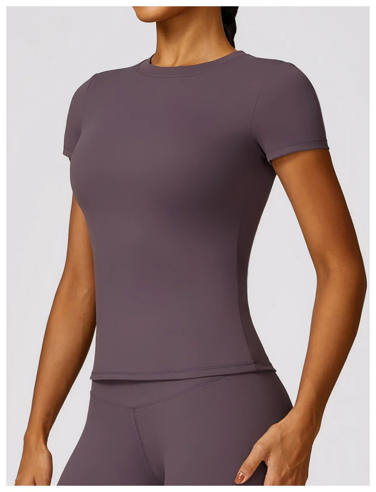 Women's Short Sleeve Workout Fitness Top