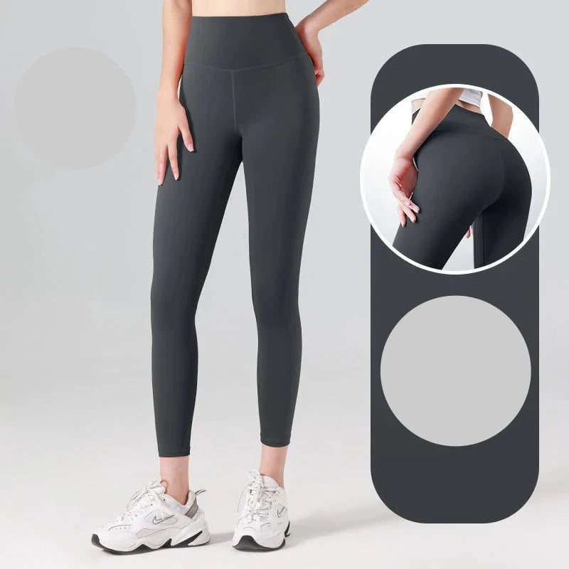 High Waisted Ribbed Yoga Pants Comfortable Stretch Activewear