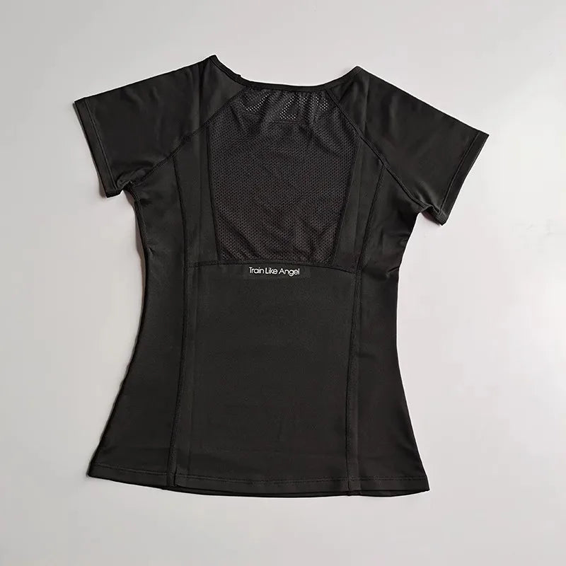 Women's Mesh Quick Dry Sports Fitness T Shirt