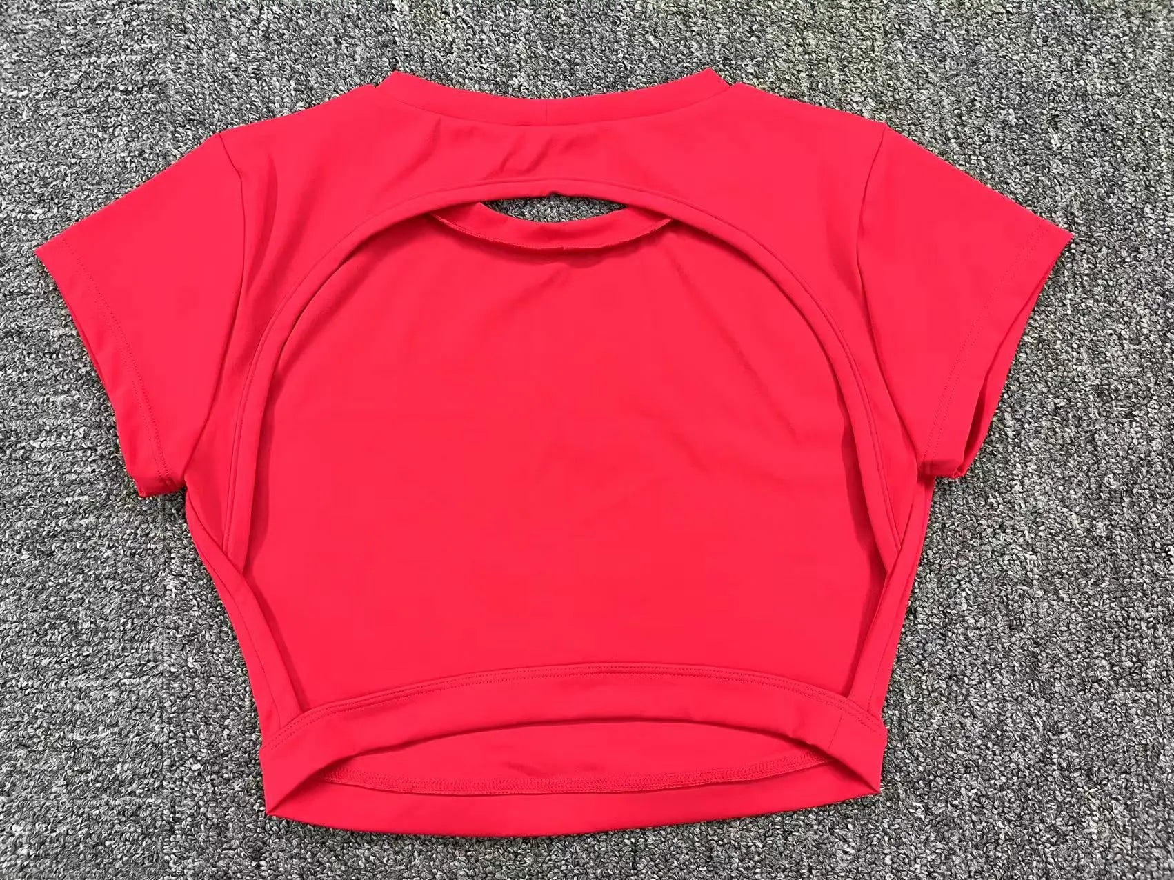 Women's Breathable Backless Yoga Crop Top