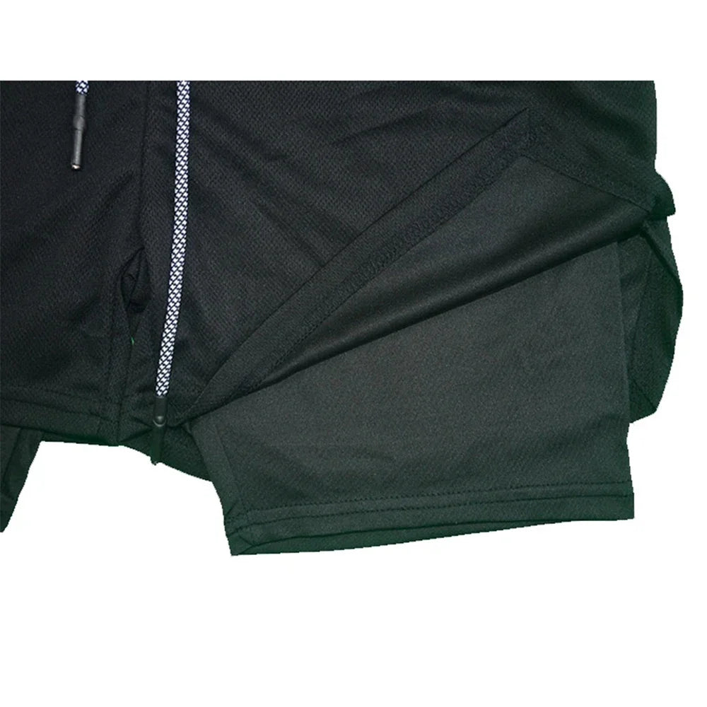 Men's 2 In 1 Compression Running Workout Shorts