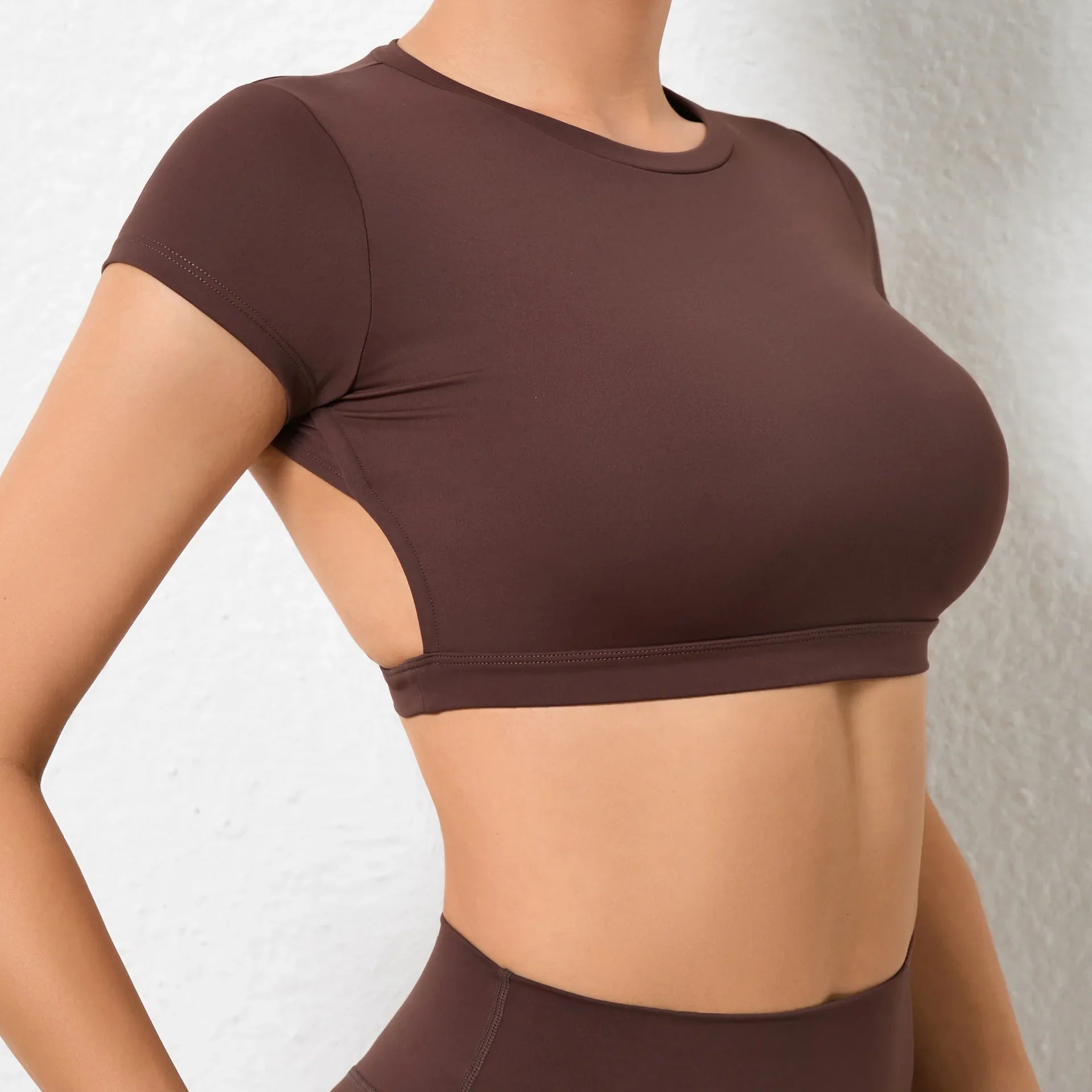 Women's Breathable Backless Yoga Crop Top