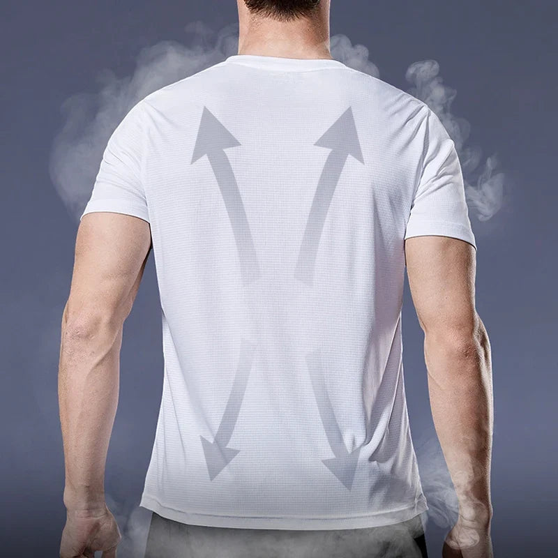Men's Performance Running Tee Athletic Fitness Shirt