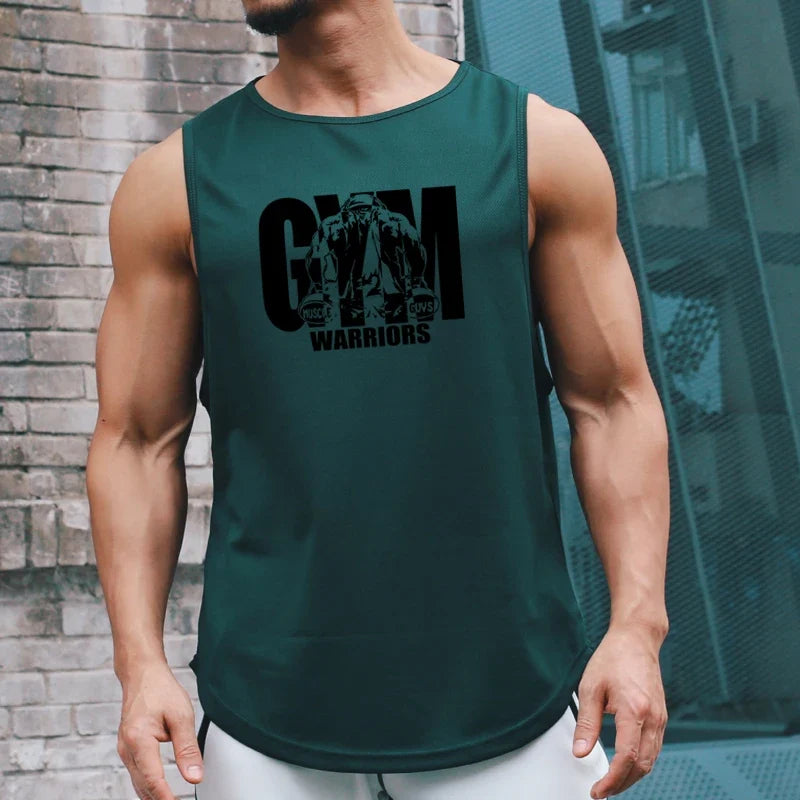Men's Mesh Quick Dry Fitness Bodybuilding Tank Top