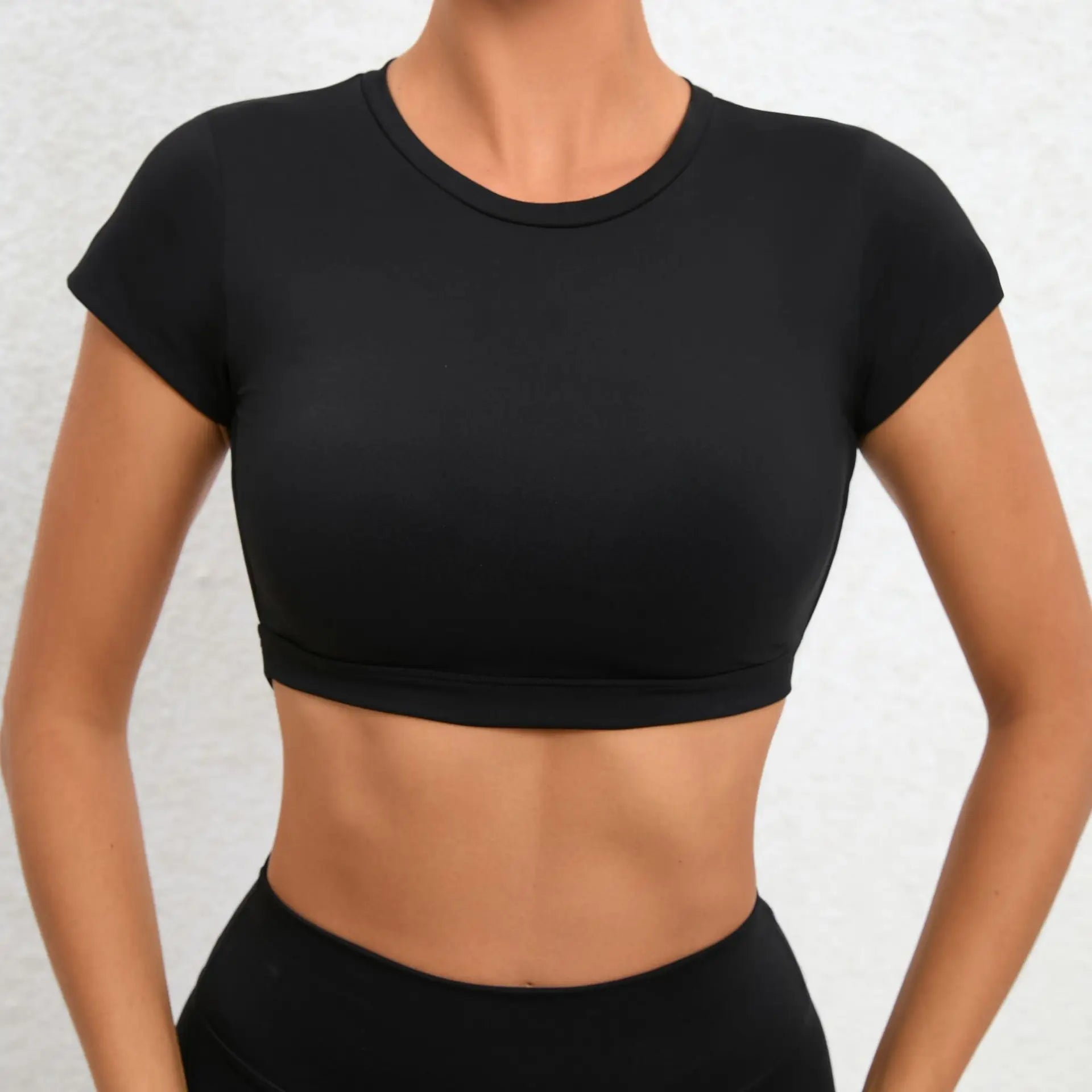 Women's Breathable Backless Yoga Crop Top