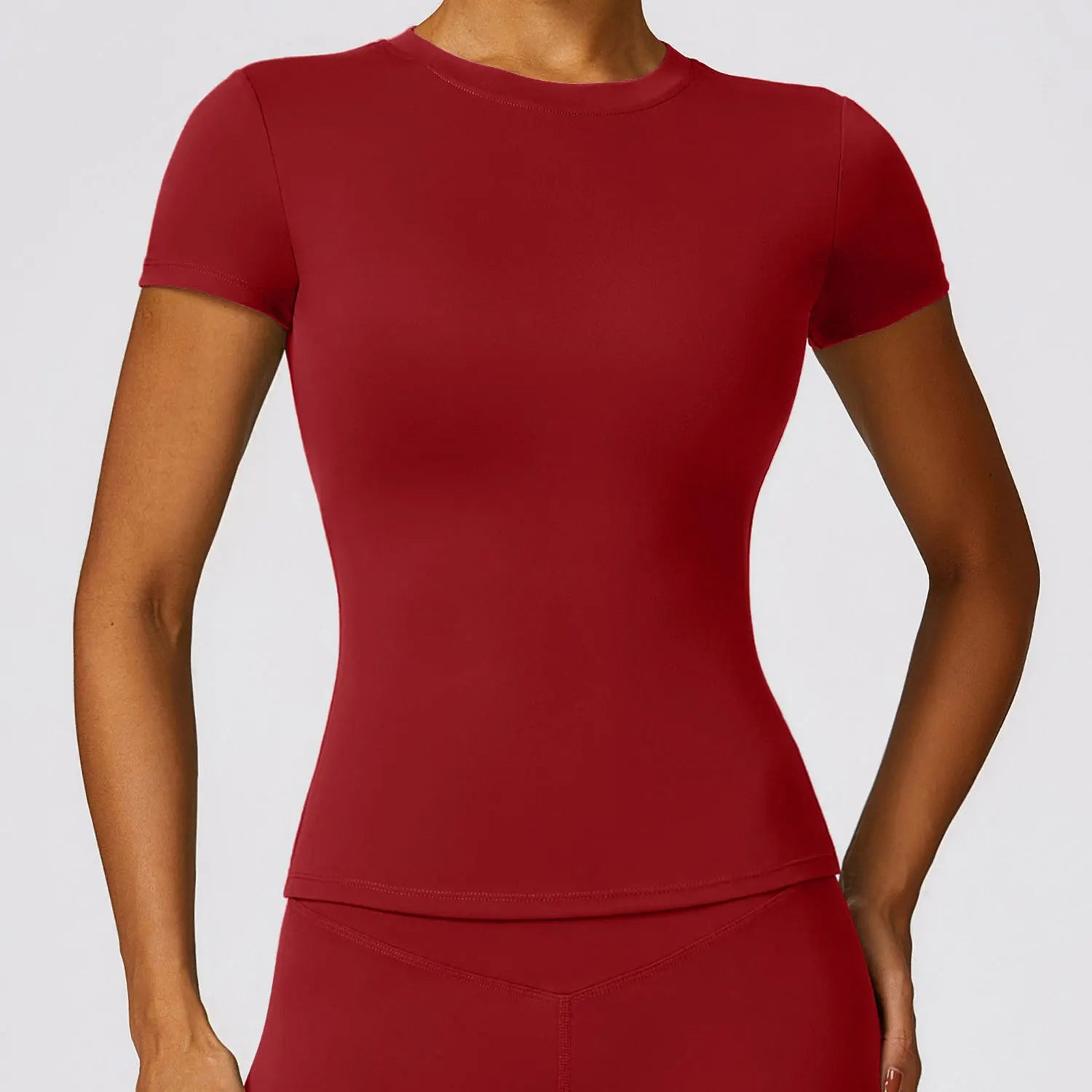 Women's Short Sleeve Workout Fitness Top