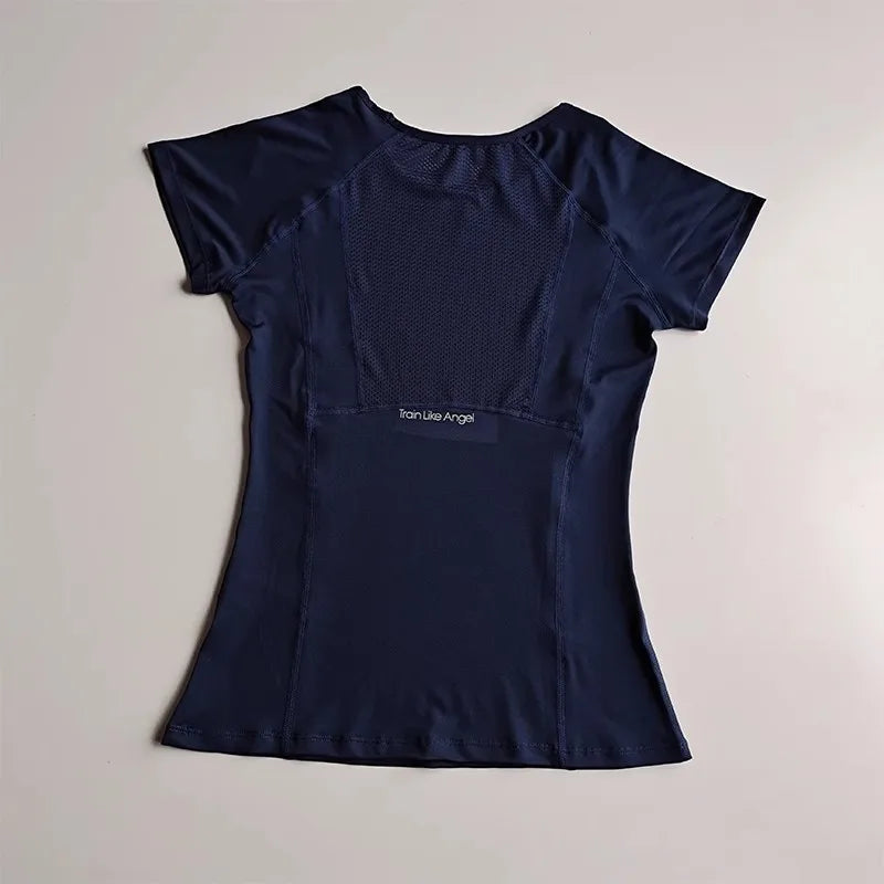 Women's Mesh Quick Dry Sports Fitness T Shirt