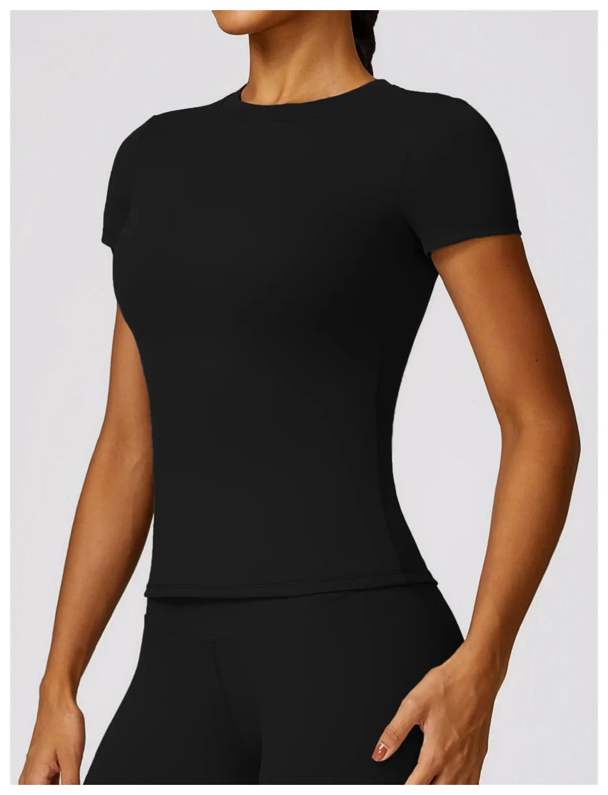 Women's Short Sleeve Workout Fitness Top