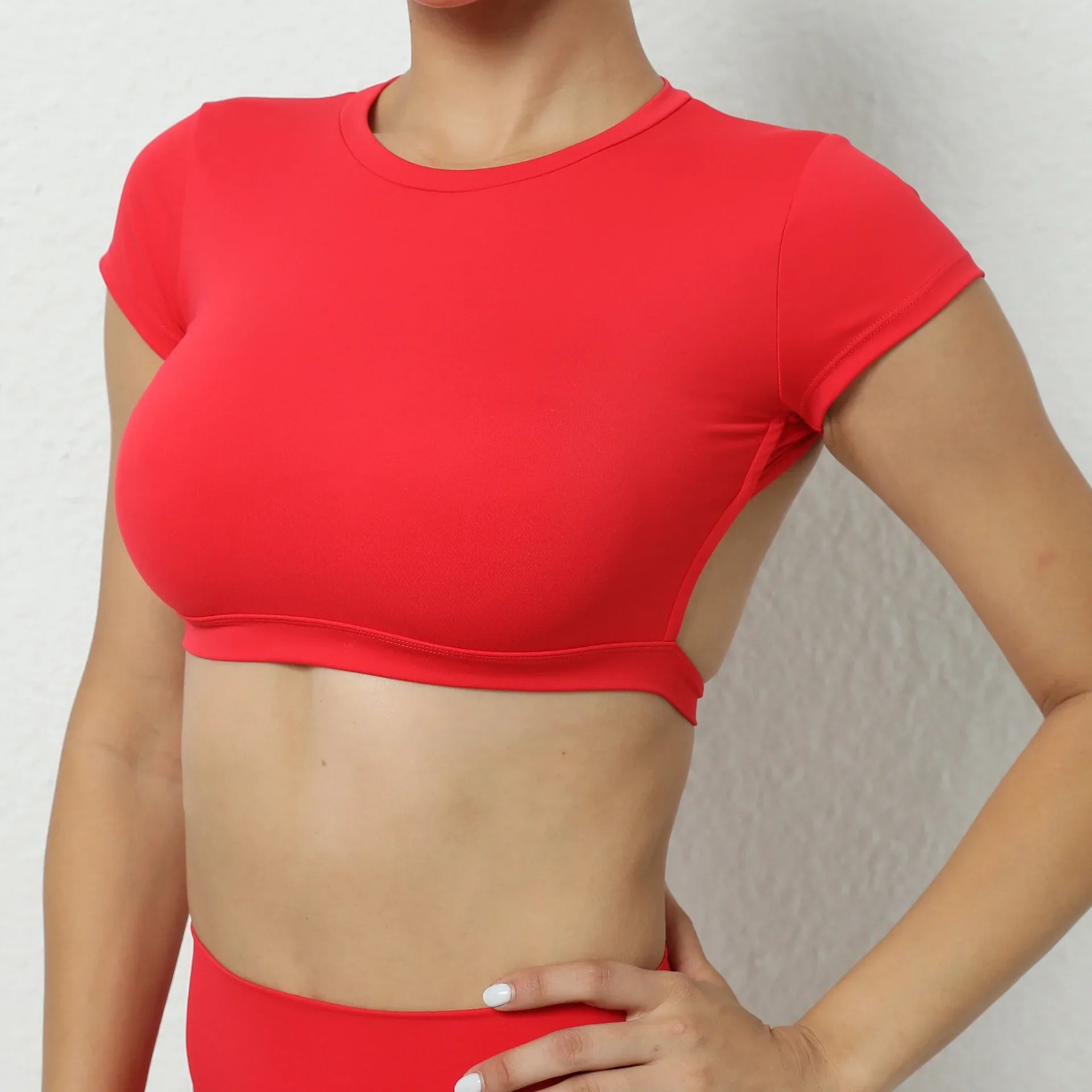 Women's Breathable Backless Yoga Crop Top