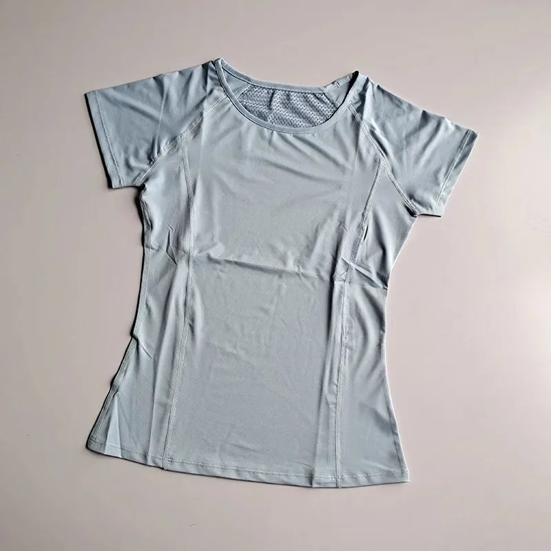 Women's Mesh Quick Dry Sports Fitness T Shirt