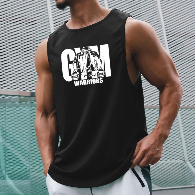 Men's Mesh Quick Dry Fitness Bodybuilding Tank Top