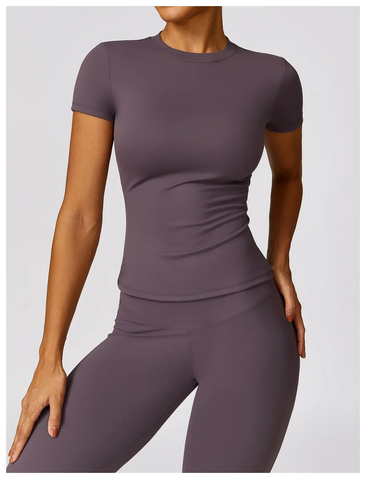 Women's Short Sleeve Workout Fitness Top