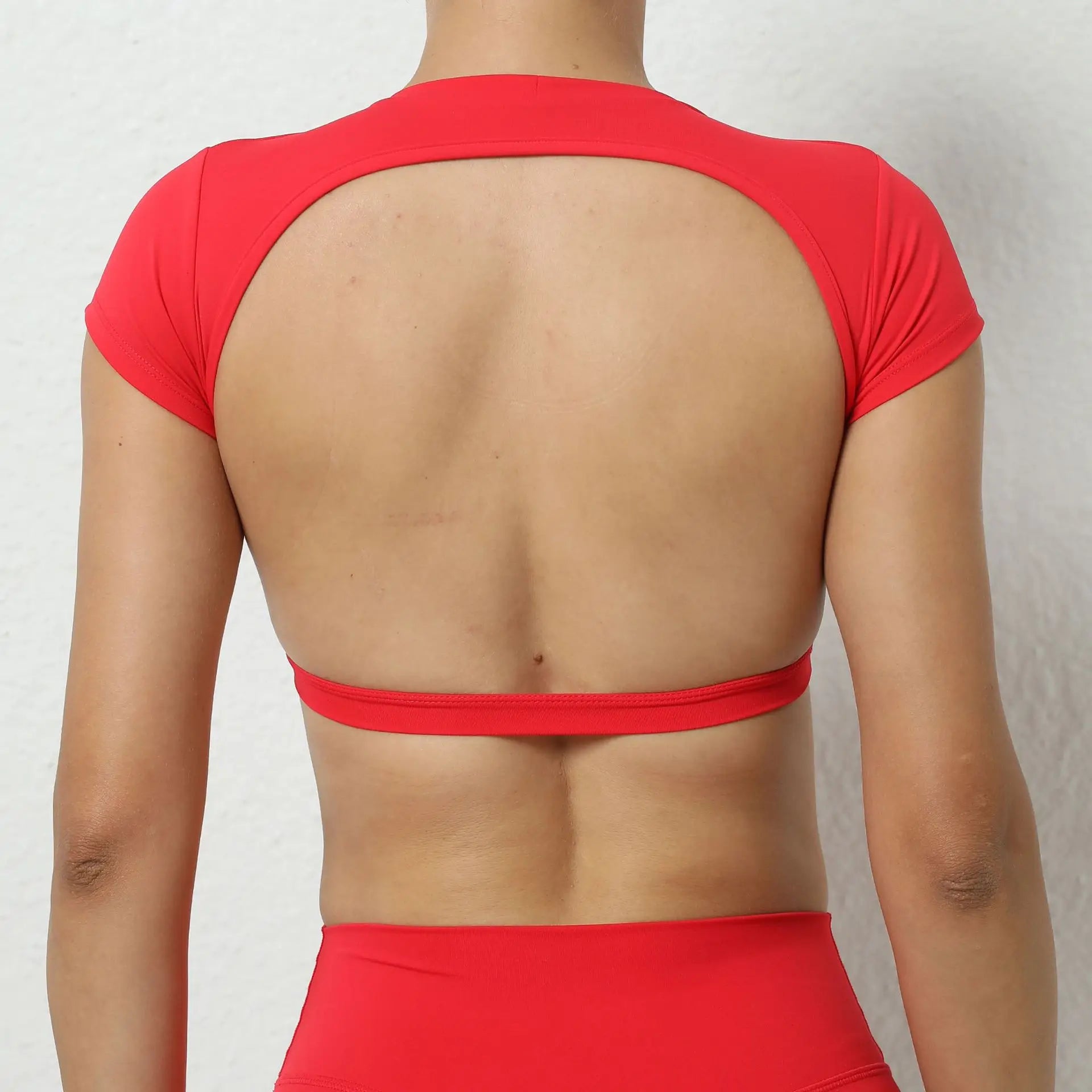 Women's Breathable Backless Yoga Crop Top