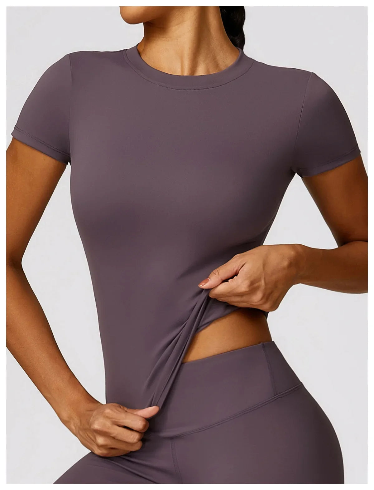 Women's Short Sleeve Workout Fitness Top