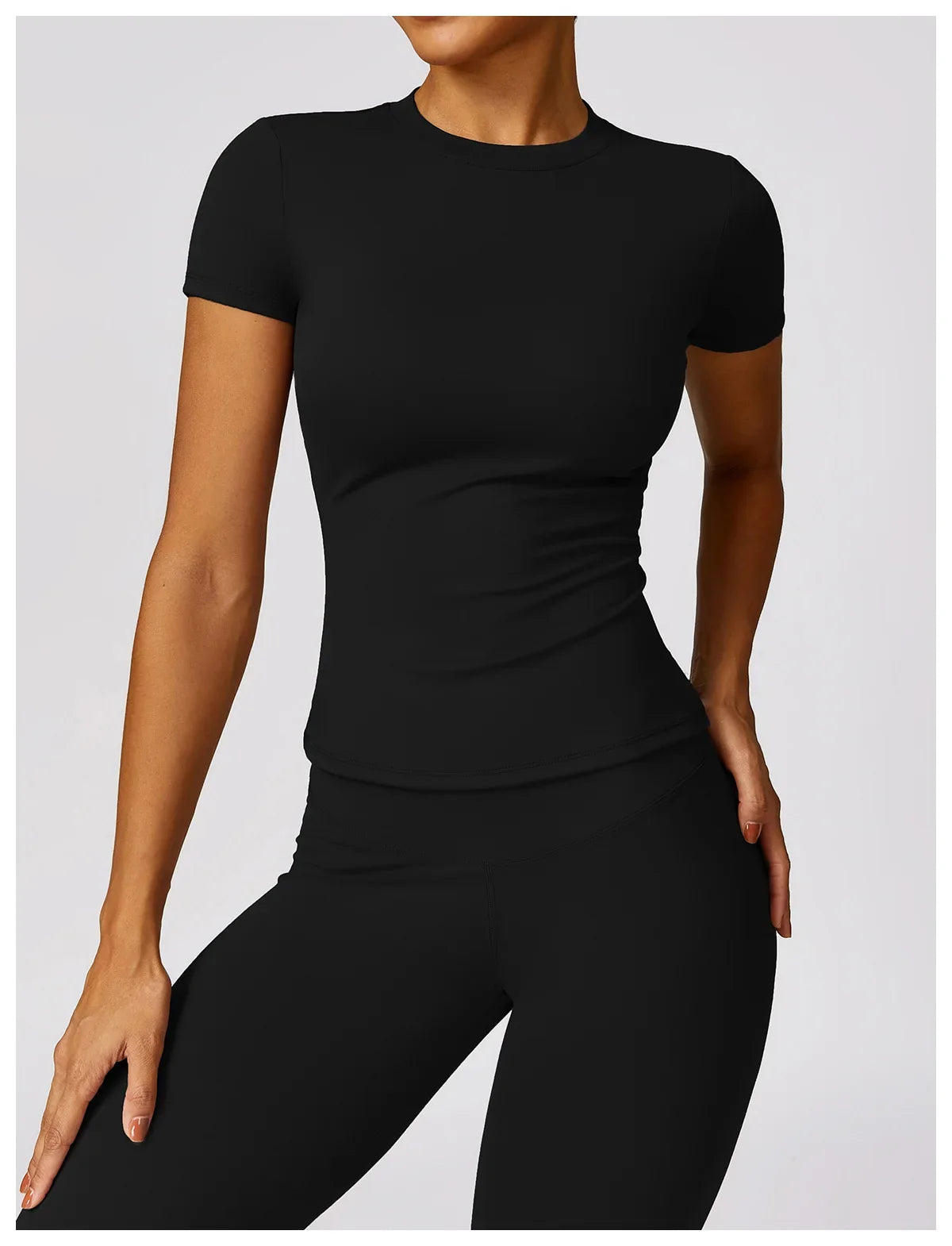 Women's Short Sleeve Workout Fitness Top