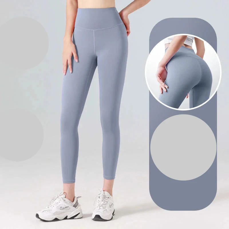 High Waisted Ribbed Yoga Pants Comfortable Stretch Activewear