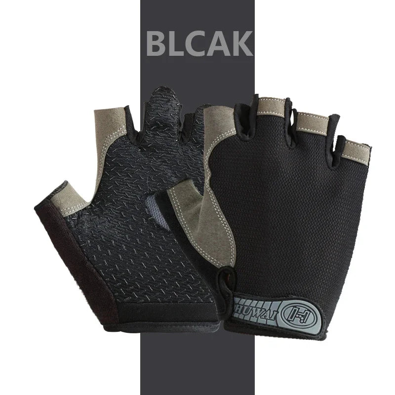 Outdoor Sport Gloves Men Women Wrist Guard Fingerless