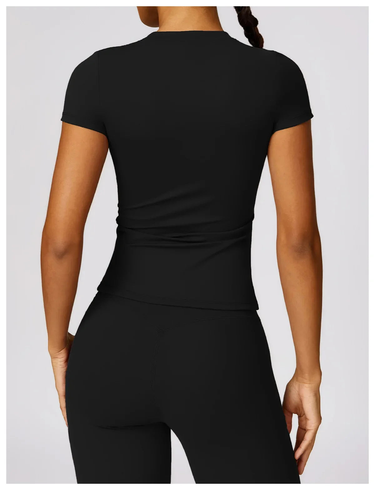 Women's Short Sleeve Workout Fitness Top