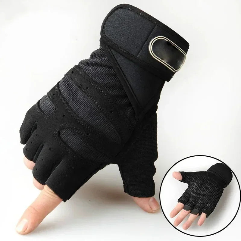 Outdoor Sport Gloves Men Women Wrist Guard Fingerless