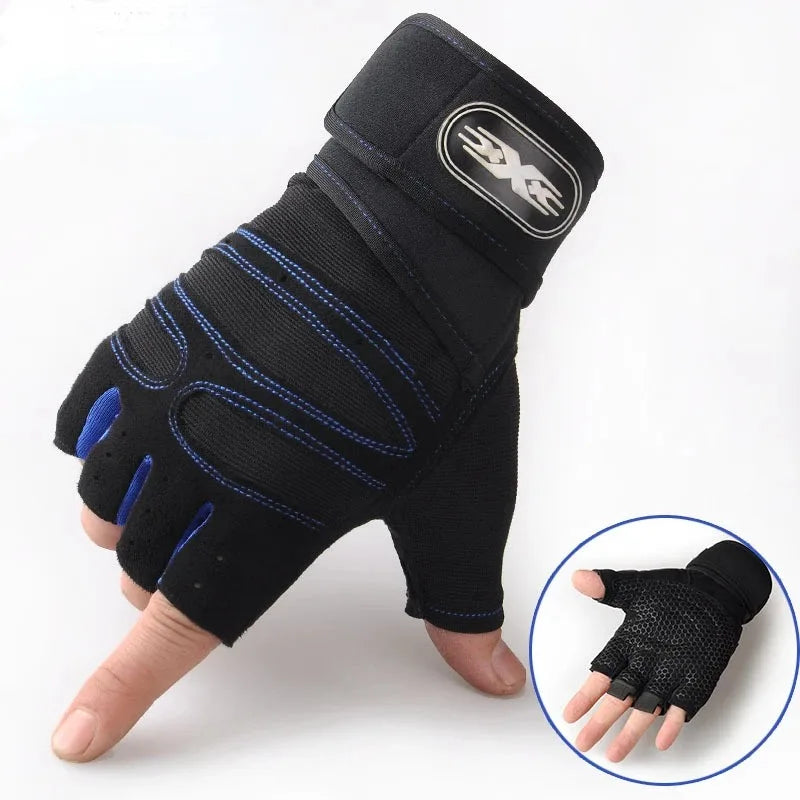 Outdoor Sport Gloves Men Women Wrist Guard Fingerless