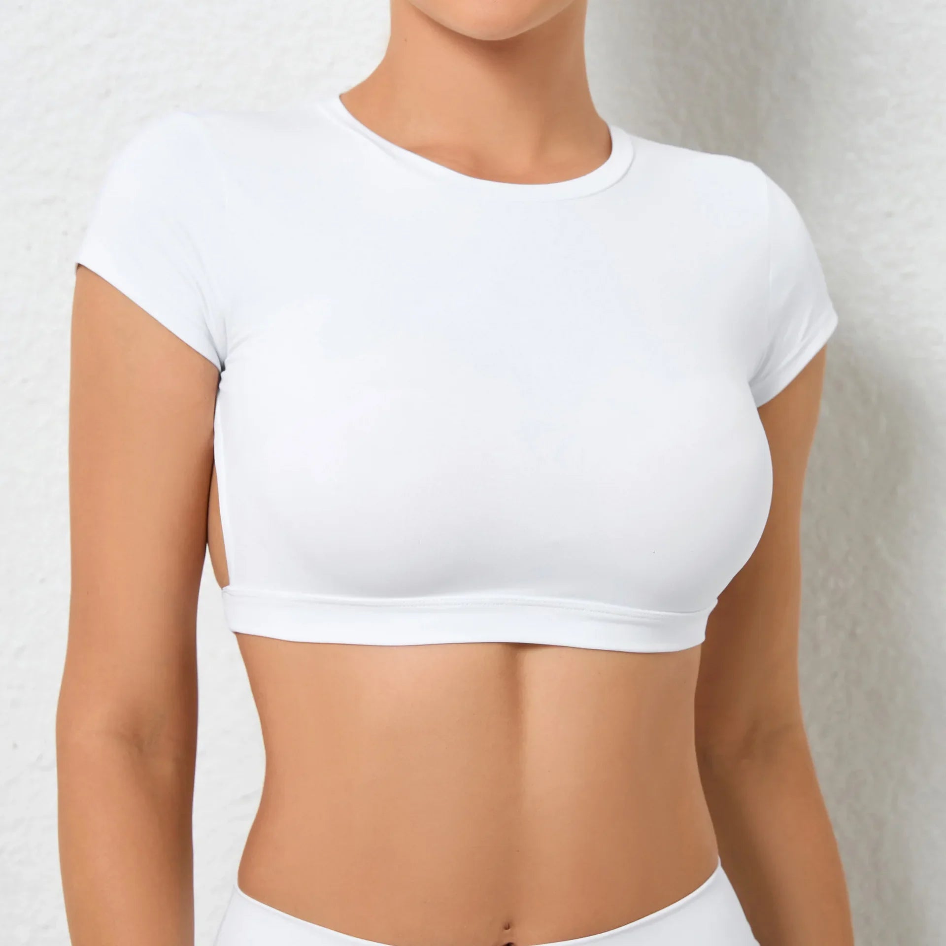 Women's Breathable Backless Yoga Crop Top