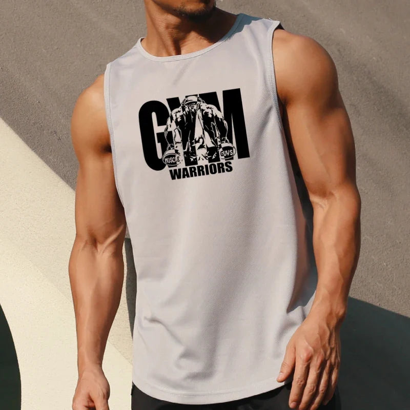 Men's Mesh Quick Dry Fitness Bodybuilding Tank Top