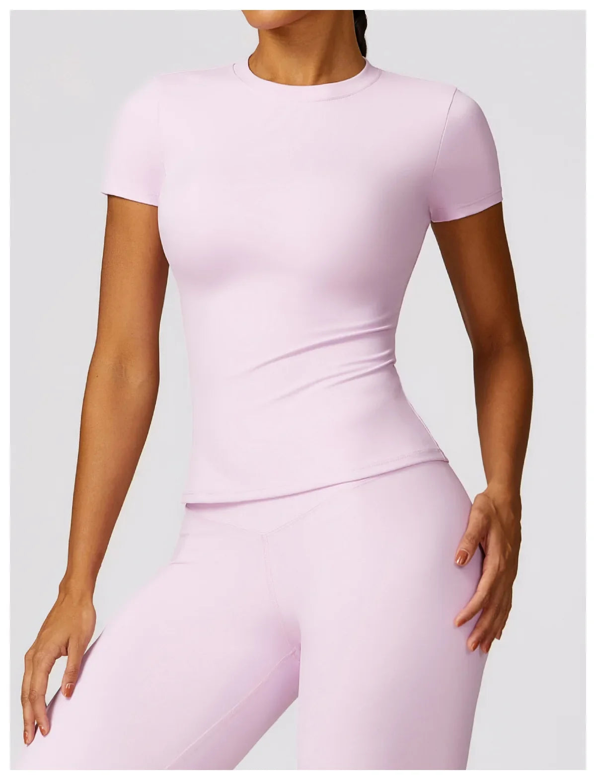 Women's Short Sleeve Workout Fitness Top