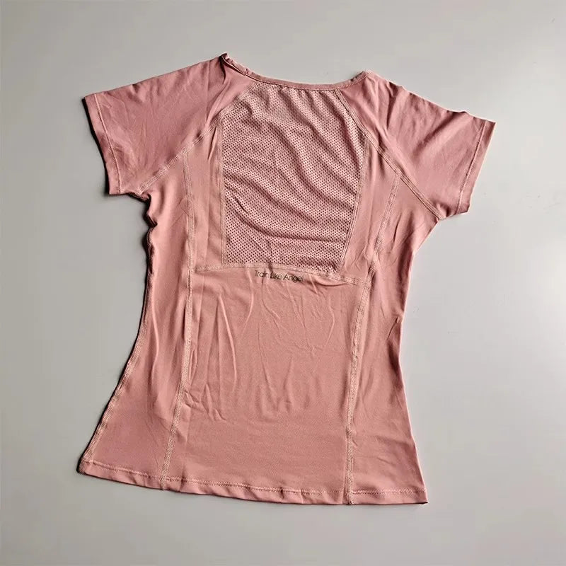 Women's Mesh Quick Dry Sports Fitness T Shirt