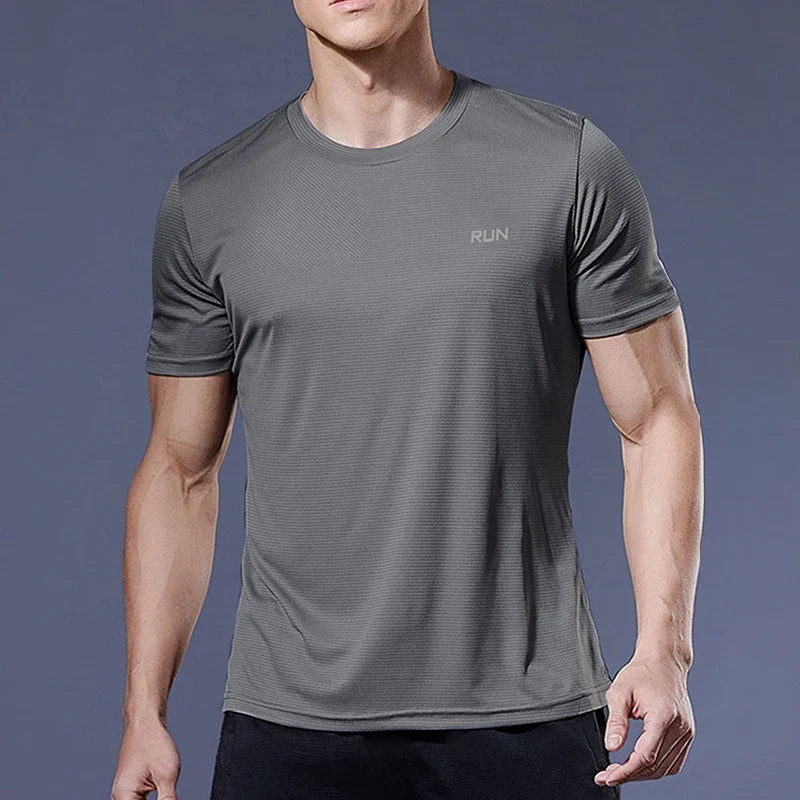 Men's Performance Running Tee Athletic Fitness Shirt