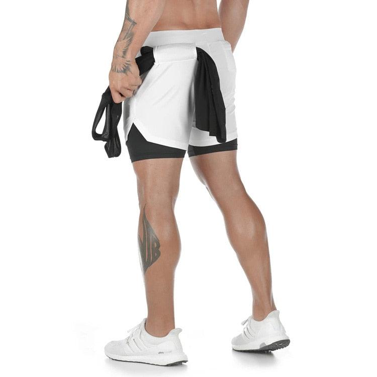 Men's Camo 2 In 1 Quick Dry Running Shorts