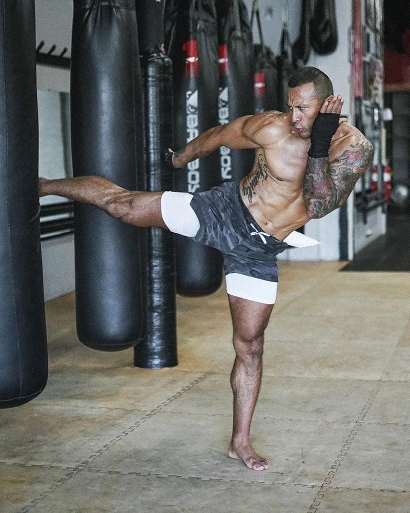 Men's Camo 2 In 1 Quick Dry Running Shorts