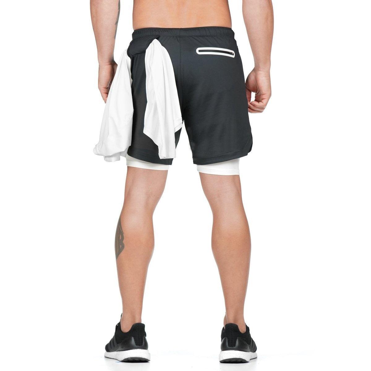 Men's Camo 2 In 1 Quick Dry Running Shorts
